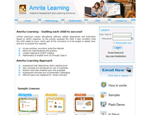 Tablet Screenshot of amritalearning.com